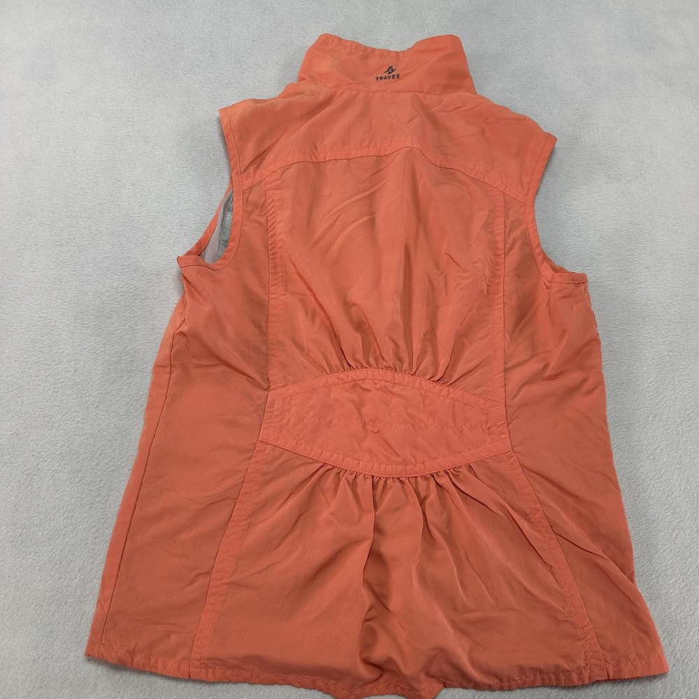 Eddie Bauer Travex Vest Womens Small Coral Nylon Lightweight Travel Hiking Zip - Picture 10 of 13